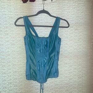 Blue corset